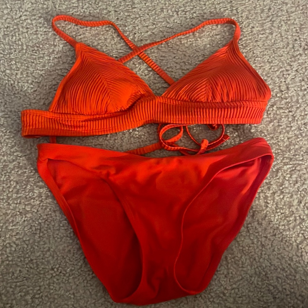 Bathing suit red size small